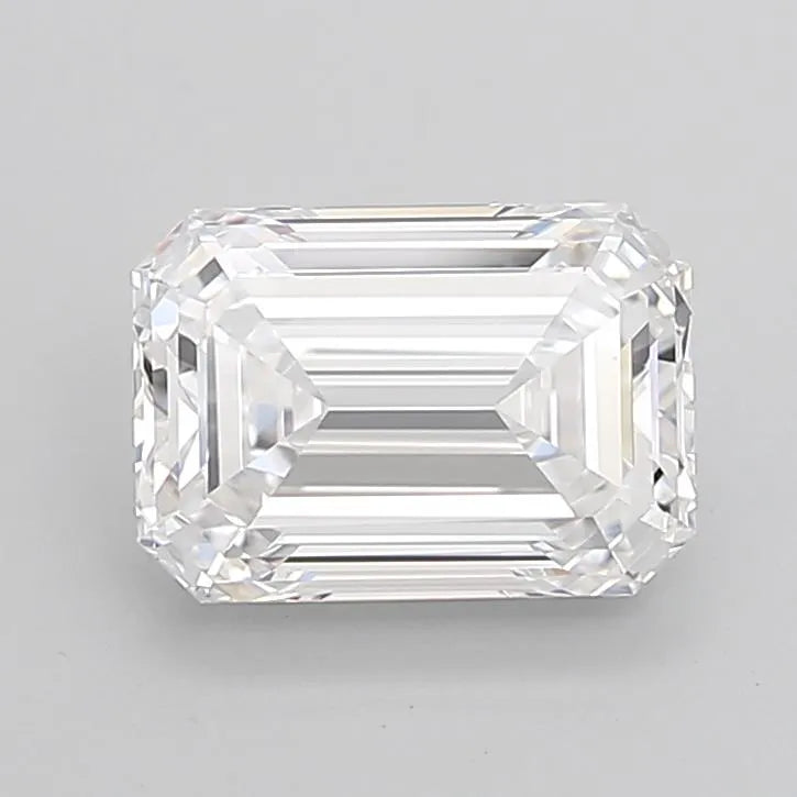 3.71ct Emerald Lab Grown Diamond (Colour D, Clarity IF, Cut EX, IGI Certified)