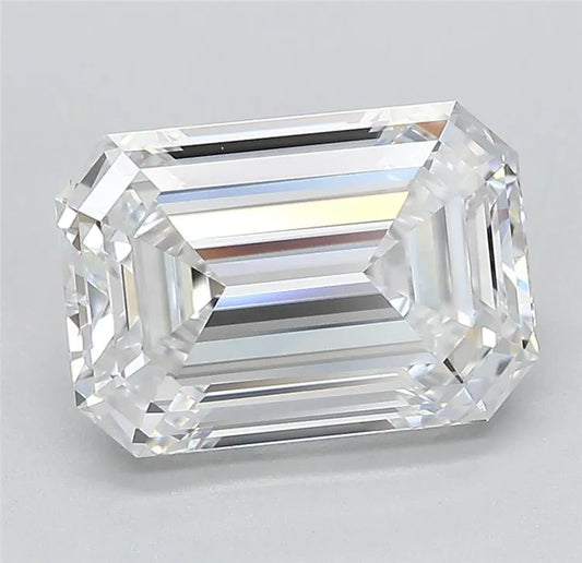 3.71ct Emerald Lab Grown Diamond (Colour D, Clarity VVS1, Cut EX, IGI Certified)