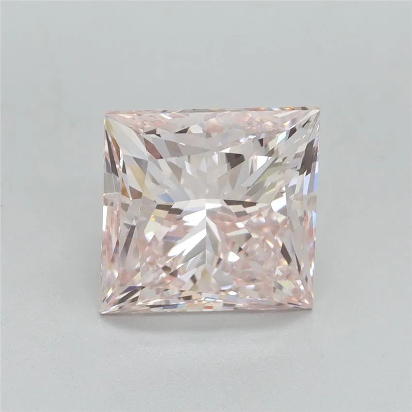 3.71ct Princess Lab Grown Diamond (Colour Fancy Pink, Clarity VVS2, IGI Certified)