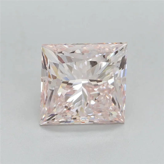 3.71ct Princess Lab Grown Diamond (Colour Fancy Pink, Clarity VVS2, IGI Certified)
