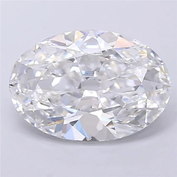 3.72ct Oval Lab Grown Diamond (Colour D, Clarity VVS2, IGI Certified)