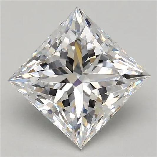 3.72ct Princess Lab Grown Diamond (Colour D, Clarity VVS2, GIA Certified)