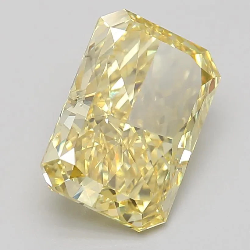 3.72ct Radiant Lab Grown Diamond (Colour Fancy Vivid Yellow, Clarity VS2, Cut VG, IGI Certified)