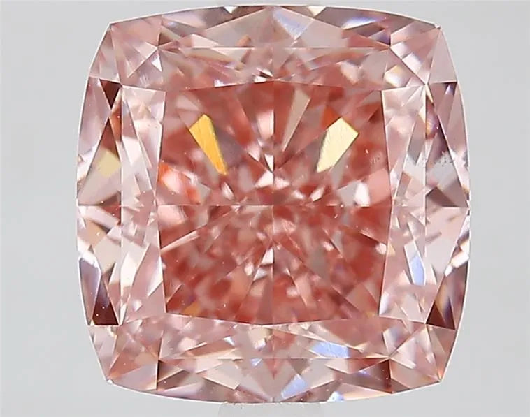 3.73ct Cushion modified Lab Grown Diamond (Colour Fancy Vivid Pink, Clarity VS1, IGI Certified)