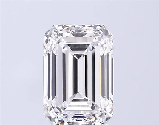 3.73ct Emerald Lab Grown Diamond (Colour D, Clarity VVS1, IGI Certified)
