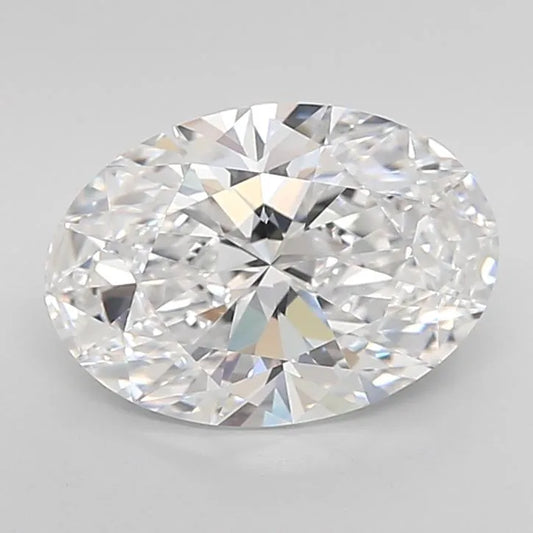 3.73ct Oval Lab Grown Diamond (Colour D, Clarity IF, Cut EX, IGI Certified)