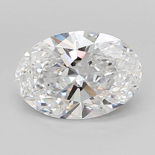 3.74ct Oval Lab Grown Diamond (Colour D, Clarity IF, Cut EX, IGI Certified)