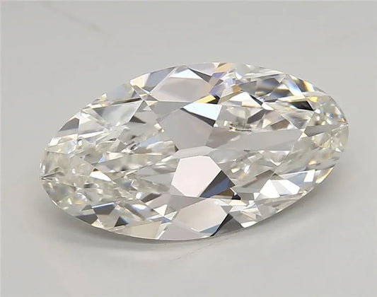 3.74ct Oval Lab Grown Diamond (Colour F, Clarity VVS2, IGI Certified)