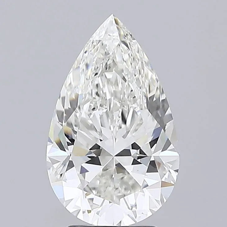 3.74ct Pear Lab Grown Diamond (Colour F, Clarity VVS2, IGI Certified)