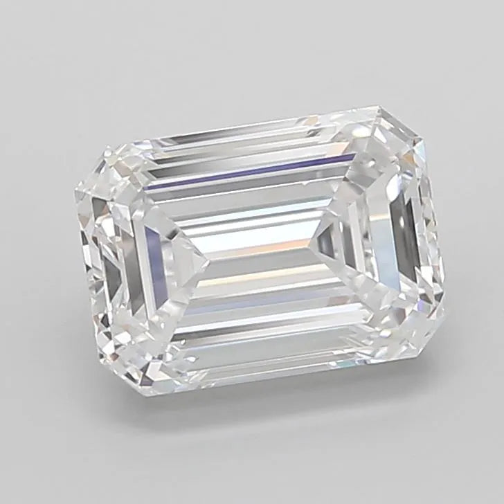 3.75ct Emerald Lab Grown Diamond (Colour D, Clarity FL, Cut EX, IGI Certified)