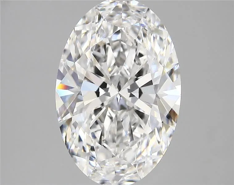 3.75ct Oval Lab Grown Diamond (Colour D, Clarity VVS2, IGI Certified)