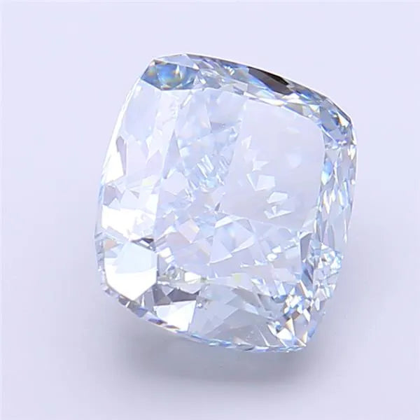 3.76ct Cushion modified Lab Grown Diamond (Colour Fancy Vivid Blue, Clarity VVS2, IGI Certified)