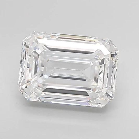 3.76ct Emerald Lab Grown Diamond (Colour D, Clarity VVS1, IGI Certified)