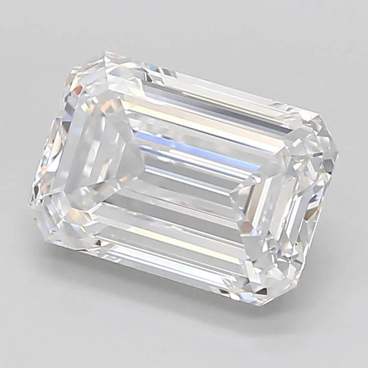 3.77ct Emerald Lab Grown Diamond (Colour D, Clarity IF, Cut EX, IGI Certified)