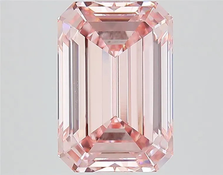 3.77ct Emerald Lab Grown Diamond (Colour Fancy Intense Pink, Clarity VVS2, IGI Certified)
