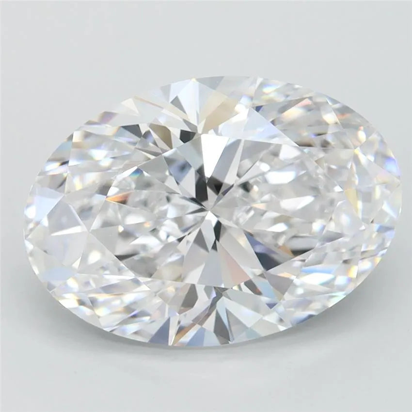 3.78ct Oval Lab Grown Diamond (Colour D, Clarity VVS1, IGI Certified)