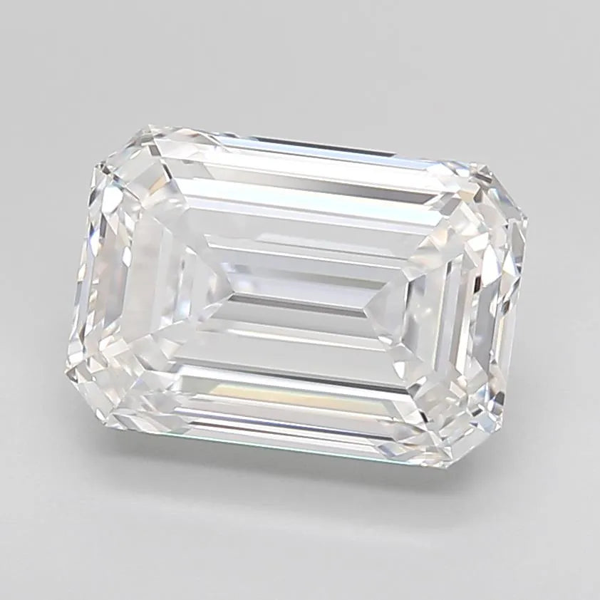 3.80ct Emerald Lab Grown Diamond (Colour D, Clarity IF, Cut EX, IGI Certified)