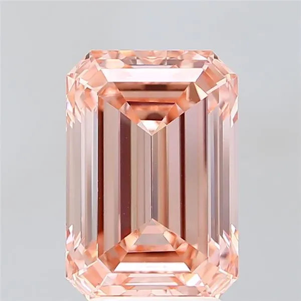 3.80ct Emerald Lab Grown Diamond (Colour Fancy Intense Pink, Clarity VVS2, IGI Certified)