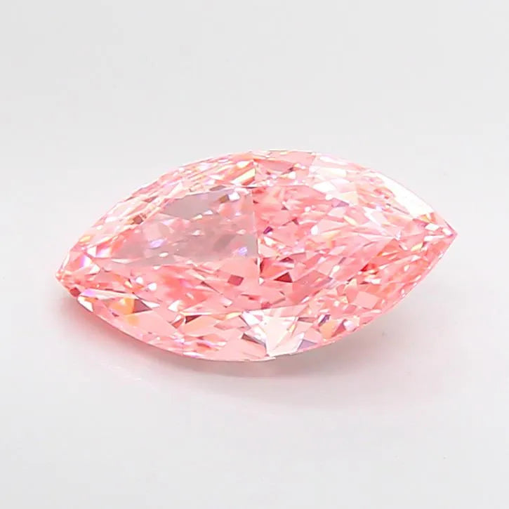 3.80ct Marquise Lab Grown Diamond (Colour Fancy Vivid Pink, Clarity VVS1, IGI Certified)