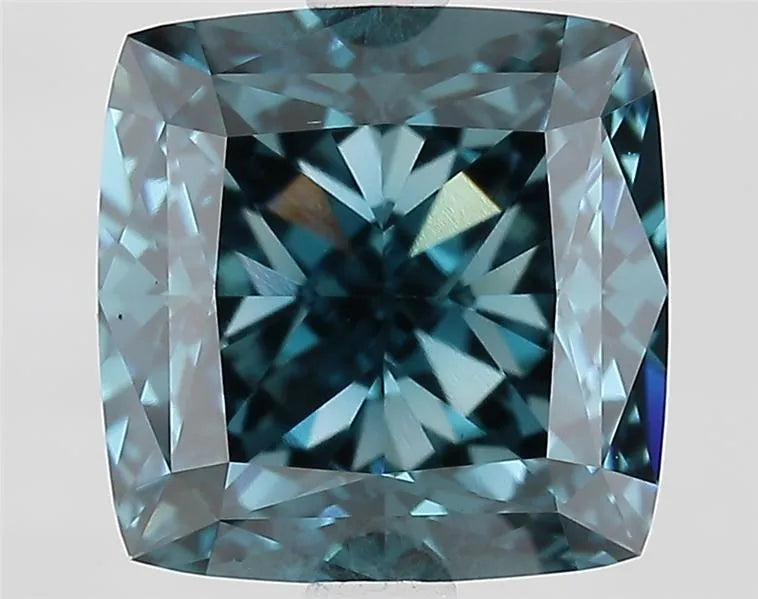 3.81ct Cushion modified Lab Grown Diamond (Colour Fancy Vivid Blue, Clarity VVS2, IGI Certified)