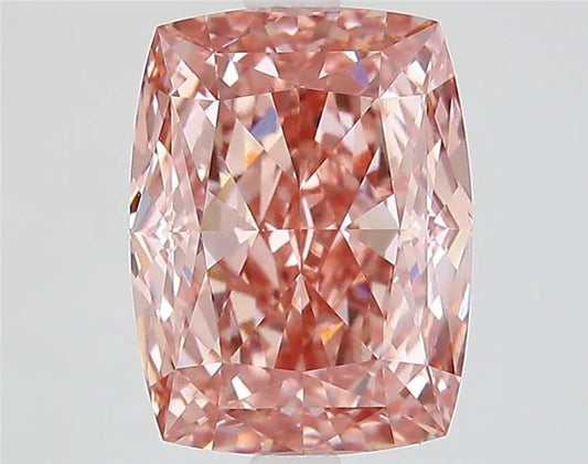 3.81ct Cushion modified Lab Grown Diamond (Colour Fancy Vivid Pink, Clarity VVS2, IGI Certified)