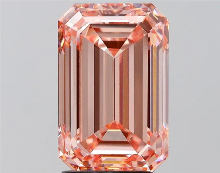 3.81ct Emerald Lab Grown Diamond (Colour Fancy Intense Pink, Clarity VS1, IGI Certified)