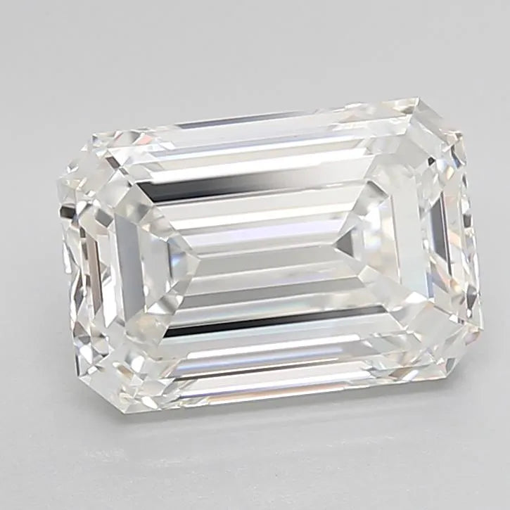 3.82ct Emerald Lab Grown Diamond (Colour G, Clarity IF, Cut EX, IGI Certified)