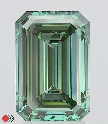 3.83ct Emerald Lab Grown Diamond (Colour Fancy Vivid Green, Clarity VS2, IGI Certified)