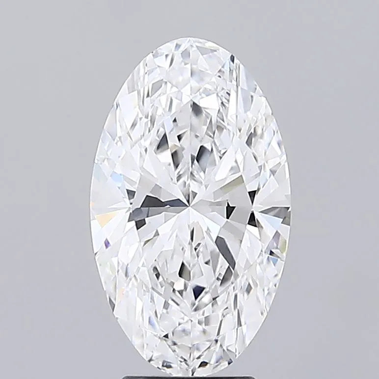 3.83ct Oval Lab Grown Diamond (Colour D, Clarity VVS1, IGI Certified)