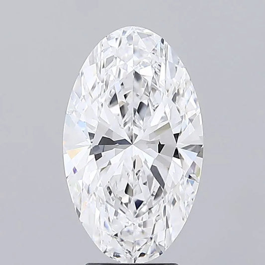 3.83ct Oval Lab Grown Diamond (Colour D, Clarity VVS1, IGI Certified)