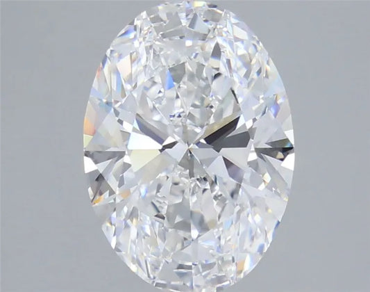 3.84ct Oval Lab Grown Diamond (Colour D, Clarity IF, IGI Certified)