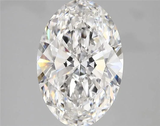 3.84ct Oval Lab Grown Diamond (Colour D, Clarity VVS2, IGI Certified)