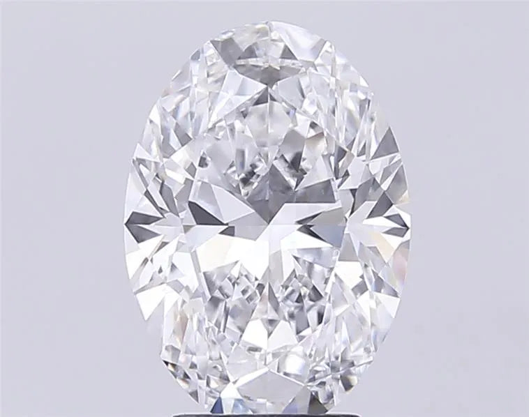 3.84ct Oval Lab Grown Diamond (Colour D, Clarity VVS2, IGI Certified)