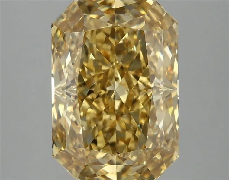 3.84ct Radiant Lab Grown Diamond (Colour Fancy Vivid Yellow, Clarity VS1, IGI Certified)