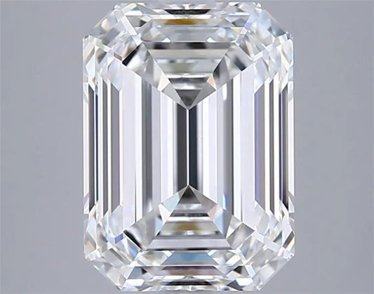 3.85ct Emerald Lab Grown Diamond (Colour F, Clarity VVS2, GIA Certified)