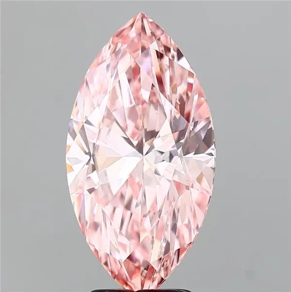 3.85ct Marquise Lab Grown Diamond (Colour Fancy Vivid Pink, Clarity VS2, IGI Certified)