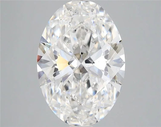 3.86ct Oval Lab Grown Diamond (Colour E, Clarity SI1, IGI Certified)