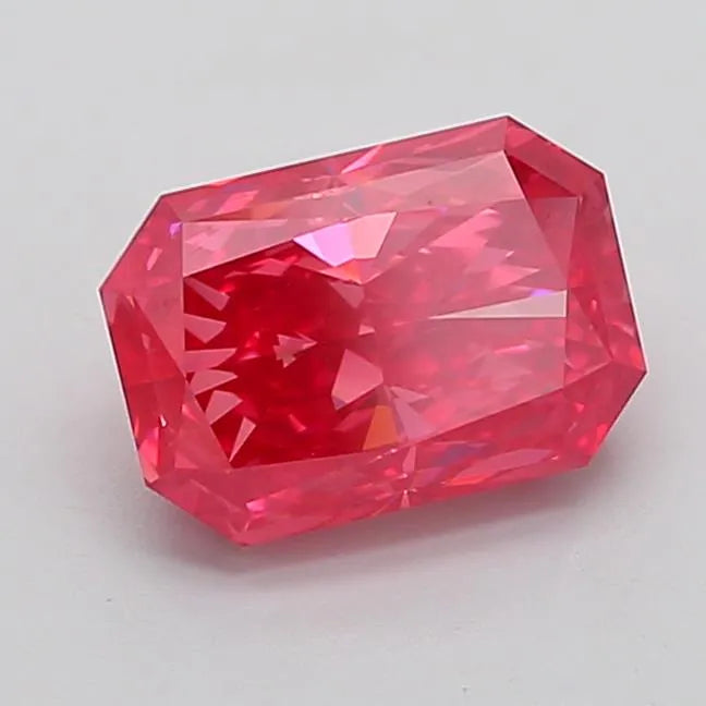 3.87ct Radiant Lab Grown Diamond (Colour Fancy Vivid Pink, Clarity VS1, IGI Certified)