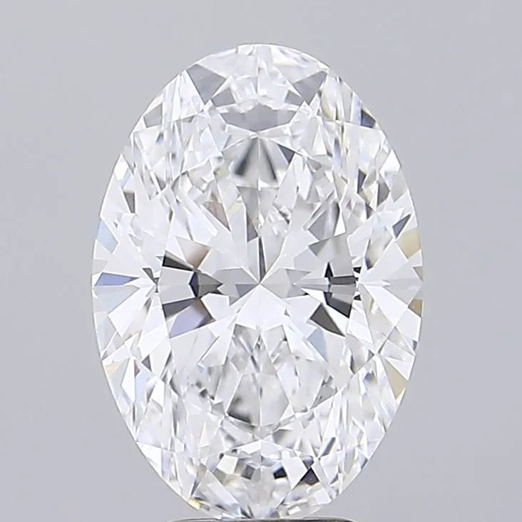 3.88ct Oval Lab Grown Diamond (Colour D, Clarity VVS1, IGI Certified)