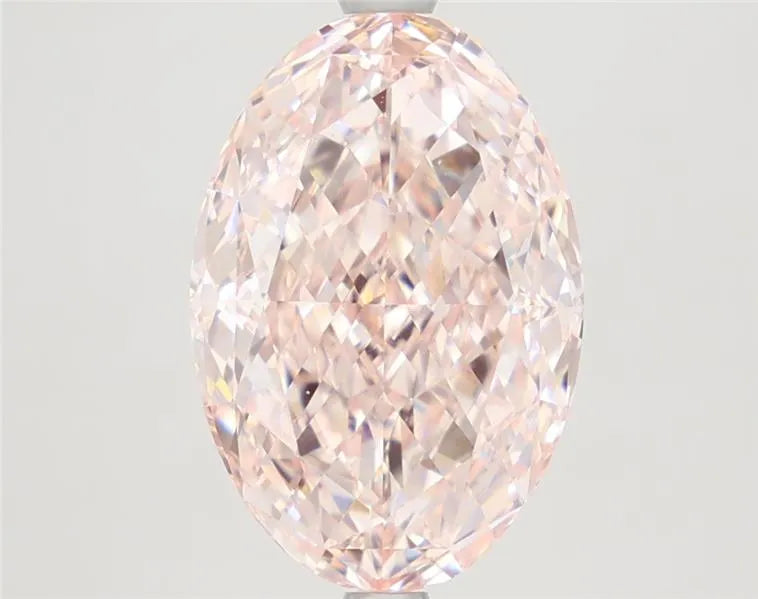 3.88ct Oval Lab Grown Diamond (Colour Fancy Intense Pink, Clarity VVS2, IGI Certified)