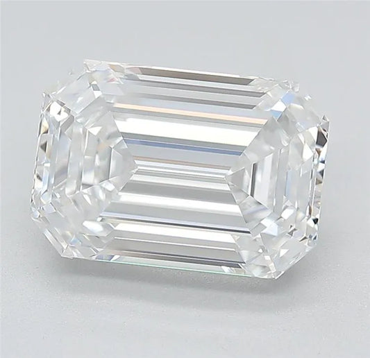 3.90ct Emerald Lab Grown Diamond (Colour D, Clarity IF, Cut EX, IGI Certified)