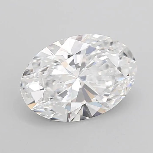 3.90ct Oval Lab Grown Diamond (Colour D, Clarity IF, Cut EX, IGI Certified)