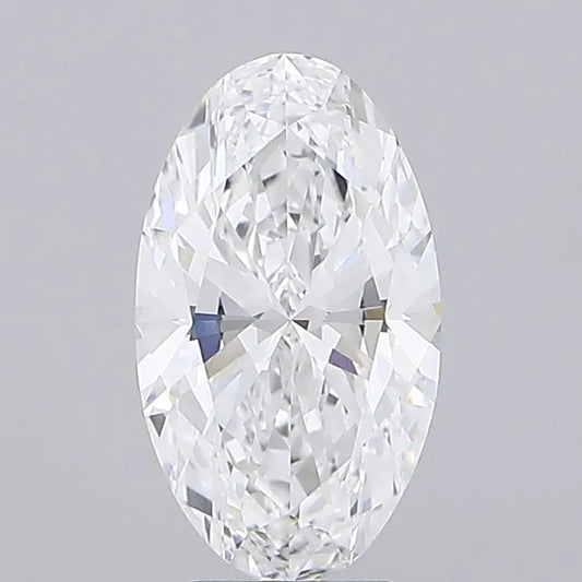 3.90ct Oval Lab Grown Diamond (Colour D, Clarity VVS1, IGI Certified)