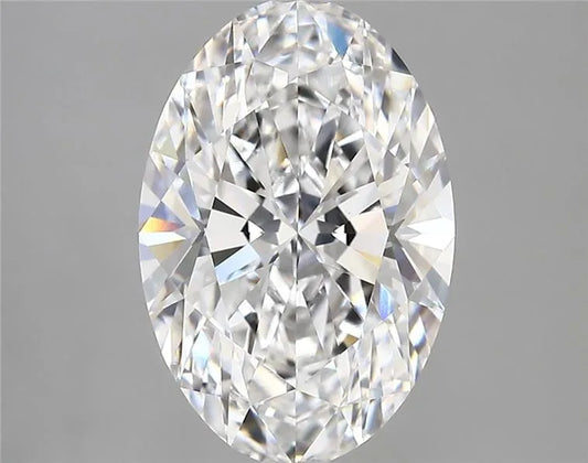 3.90ct Oval Lab Grown Diamond (Colour D, Clarity VVS2, IGI Certified)