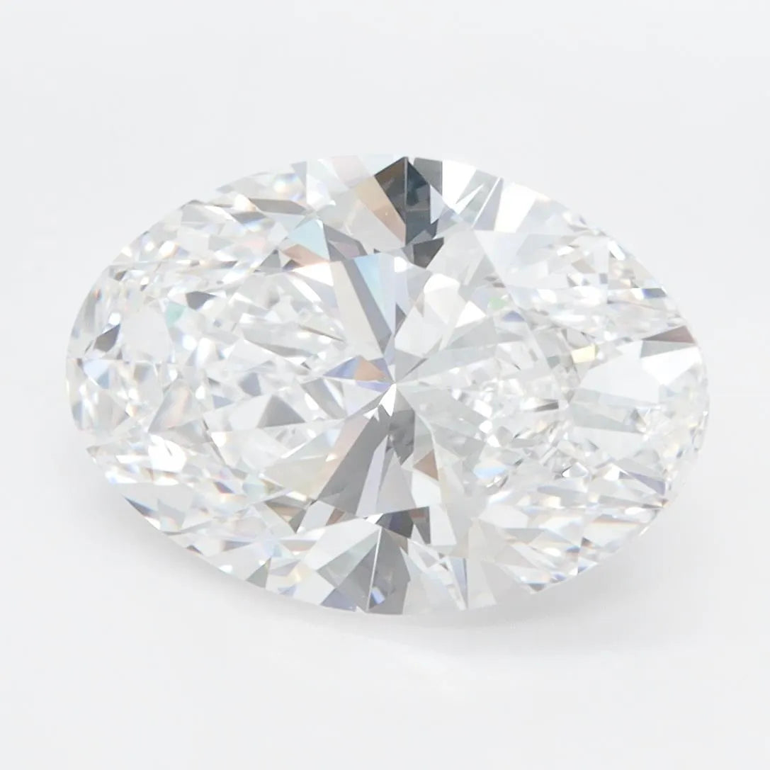 3.91ct Oval Lab Grown Diamond (Colour D, Clarity IF, IGI Certified)