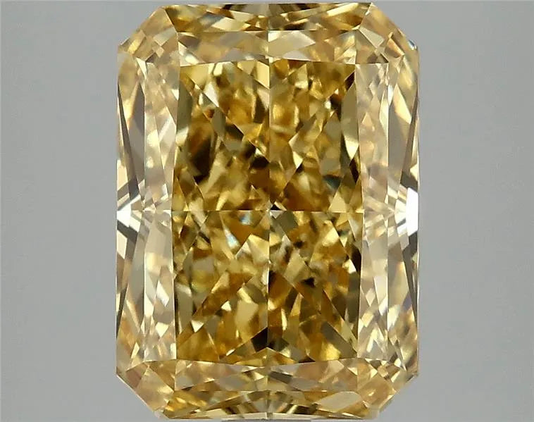 3.91ct Radiant Lab Grown Diamond (Colour Fancy Vivid Yellow, Clarity VS1, IGI Certified)