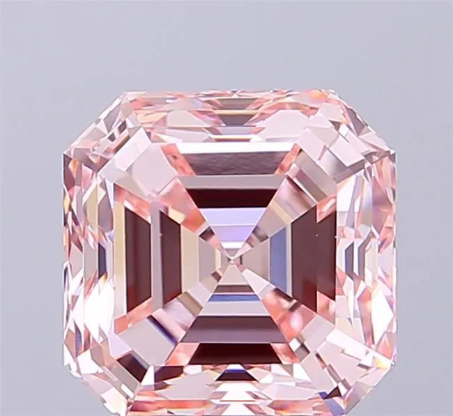3.92ct Asscher Lab Grown Diamond (Colour Fancy Intense Pink, Clarity VS1, IGI Certified)