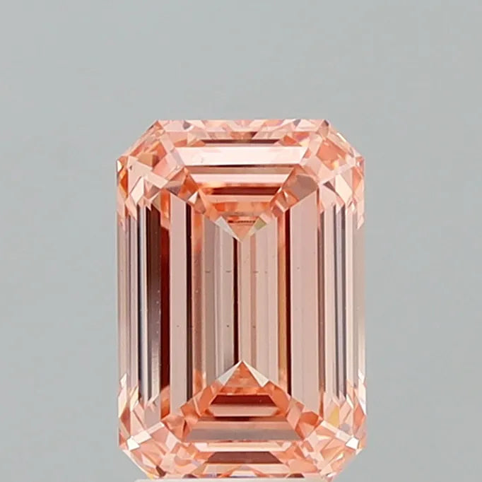 3.92ct Emerald Lab Grown Diamond (Colour Fancy Vivid Pink, Clarity VS1, IGI Certified)