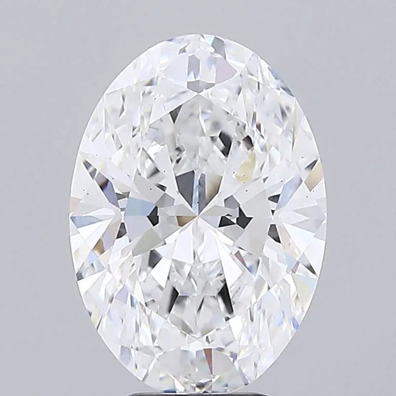 3.93ct Oval Lab Grown Diamond (Colour D, Clarity VS2, GIA Certified)