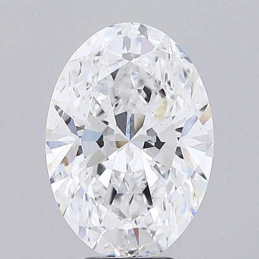 3.93ct Oval Lab Grown Diamond (Colour D, Clarity VS2, GIA Certified)